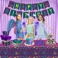 thumbnail image 4 of 167 Pcs Movie Butterfly Birthday Decorations - Butterfly Plates, Napkins, Banner, Cups, Tablecloth and Straws for Magic Party Decorations Butterfly Birthday Party Supplies, Serve 20, 4 of 7