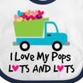 thumbnail image 4 of Inktastic I Love My Pops Boys or Girls Baby Bib, 4 of 4