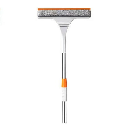 

Window Cleaner Wiper Flexible Soft Silicone Wear-resistant Brush for Tile Shower Window Light Grey