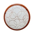 thumbnail image 2 of Lámpara De Techo Luz Ideal, Plafón 450 Madera Grande Círculos., 2 of 5