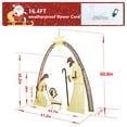 VEIKOUS 5ft LED Lighted Nativity Scene Decorations with Star, Indoor ...