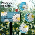 thumbnail image 5 of Daisy Mailbox Covers Magnetic Standard Size 21" X 18" Spring Summer Floral Welcome Mailbox Wraps Post Letter Box Cover for Garden Yard Home Decor Outdoor Decorations, 5 of 6