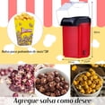 thumbnail image 2 of MBLNBVN Maquina de Palomitas de Maiz con Tapa Medidora,Máquina Palomitero de Aire Caliente Automática Incluye 30 bolsas para palomitas,3 Minutos,Capacidad de 80g,Perfecto para reuniones Familiares, 2 of 5