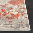 thumbnail image 3 of SAFAVIEH Madison Oscar Abstract Distressed Area Rug, Grey/Orange, 4' x 6', 3 of 8