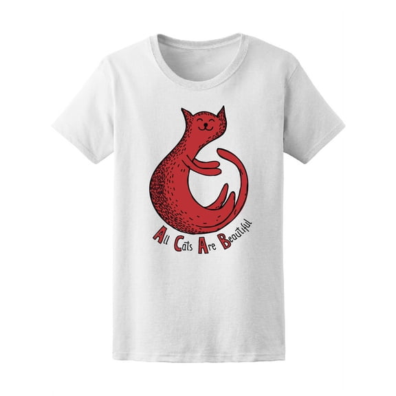 All Cats Are Beautiful,  Kitty T-Shirt Women -Image by Shutterstock, Female Small