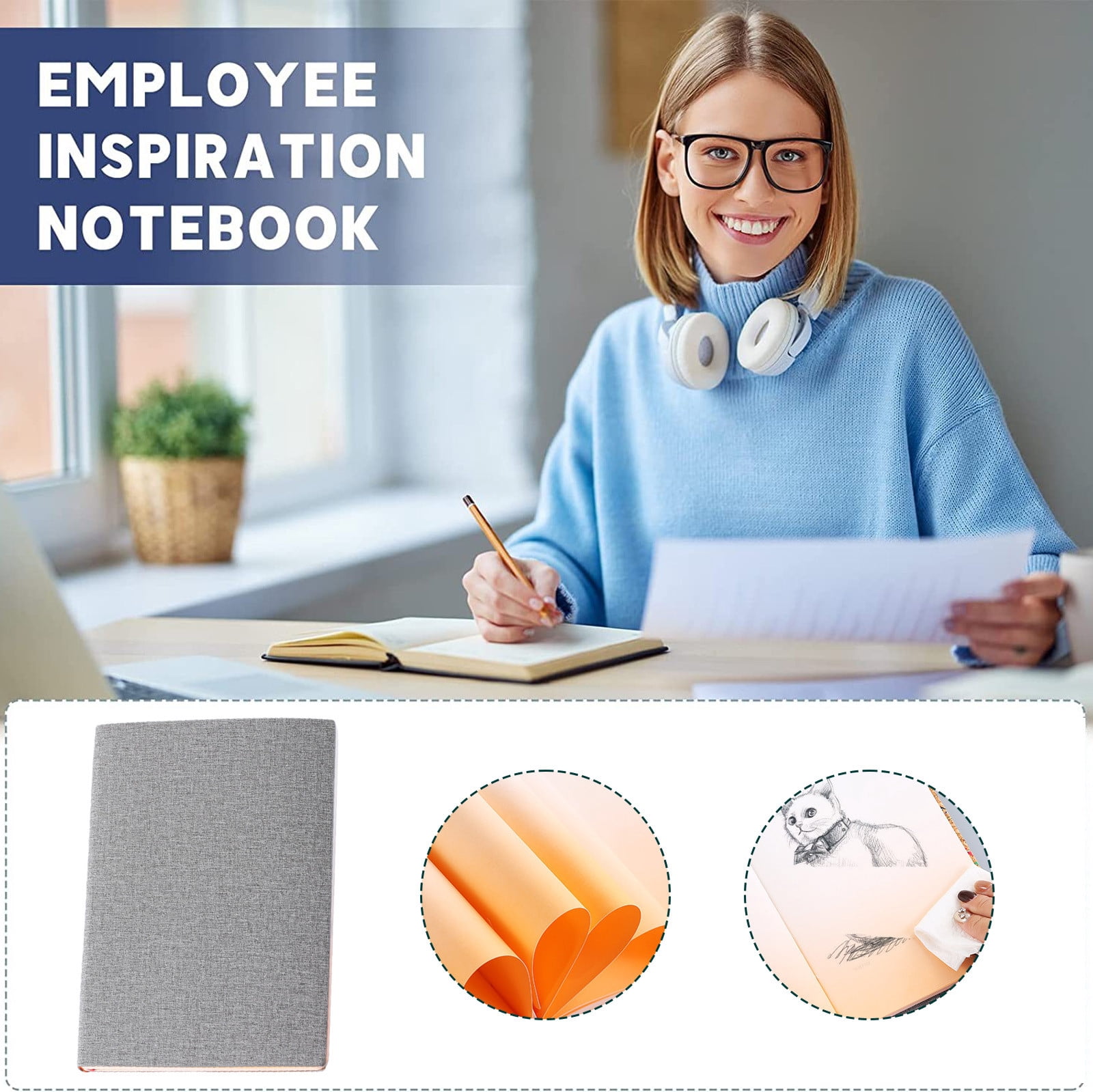 Dvruxg A5 Reusable Erasable Smart Writing Notebook – Digital Convertible Tech Notebook for Office(Gray)