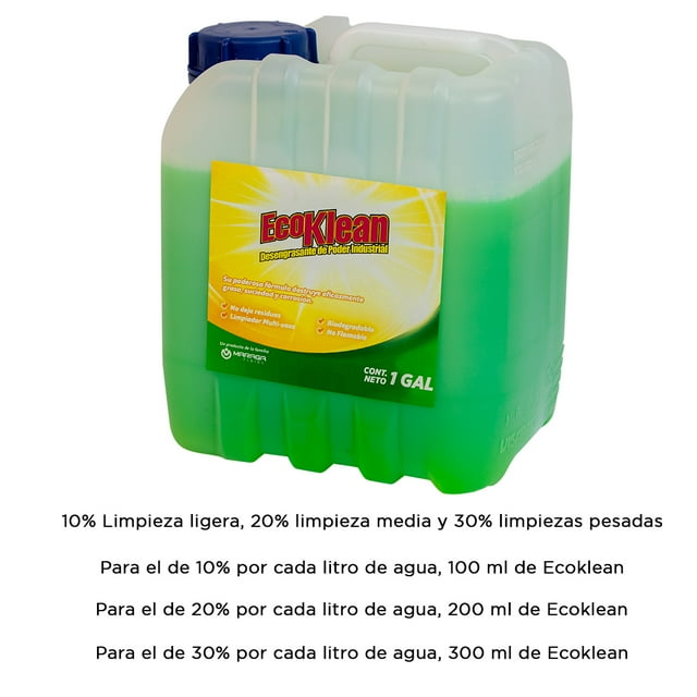 Limpiador y Desengrasante Biodegradable de Uso Industrial 3.79 Litros Maraga