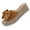 Brown, variant on Womens Bow Jute Platform Wedge Sandals Solid One Band Open Toe Beach Espadrilles Summer Casual Flip Flops