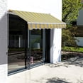 thumbnail image 2 of Barara King Patio Awning Sunshade Shelter,Patio Retractable Sun Shade,8' x 6.6' Patio Retractable Awning, Manual Exterior Sun Shade Deck Window Cover, Mixed Color, 2 of 14