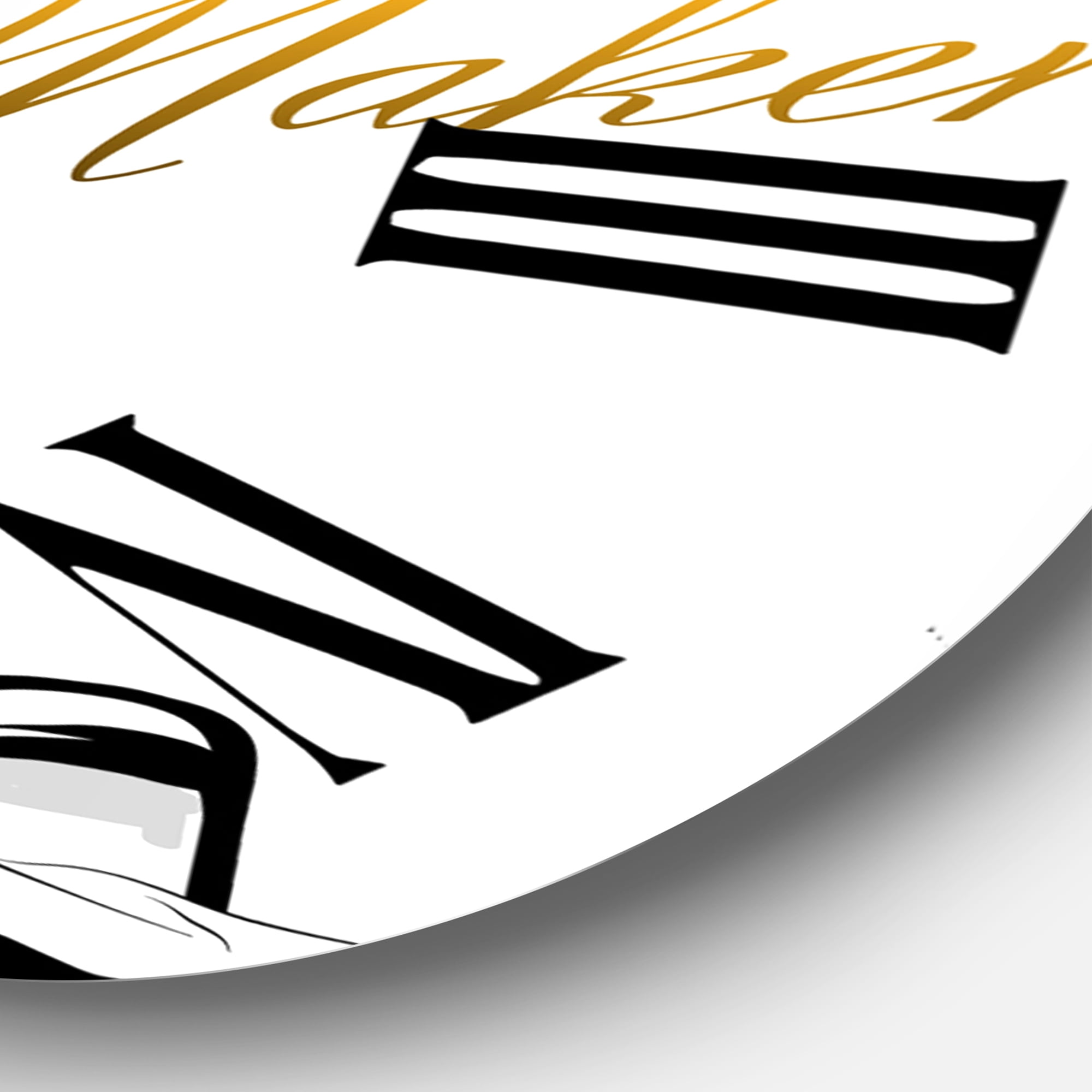 Designart 1 in Vintage Wall Clock