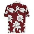 thumbnail image 4 of Xixinqiwan Men's Hawaiian Button Down Shirts Short Sleeve Tropical Printed Shirt Vacation Beach Wear, 4 of 5
