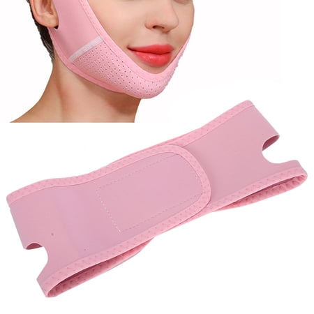 Reusable V Line Lifting Strap, Breathable V-Shaped Face Lifting Belt, Facial Slimming Strap for Women and Men, Double Chin Reducer Strap for Skin Elasticity and Tightening Support