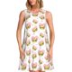 thumbnail image 1 of Easygdp Avocado Lovers para Vestido Transpirable de Mujer, Vestido Suelto de Manga Corta con Pliegues y Bolsillos para el Verano, 1 of 7