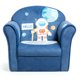 thumbnail image 1 of Sillón para niños Costway Con dibujo de astronauta Estructura de madera y Almohadillas antideslizantes color azul Tamaño 51 x 37,5 x 44 cm, 1 of 6