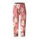 thumbnail image 2 of Pantalones de Mujer Traje Verano Cómodo de Moda Impreso Pantalones Recortados, Pantalones Elásticos Casuales, 2 of 5