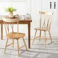 thumbnail image 4 of SAFAVIEH Friar Contemporary Dining Chair, Natural, Set of 2 (21 in. W x D x 36 in. H), 4 of 13
