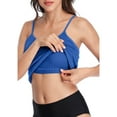 thumbnail image 4 of Charmo Women's Basic Cami Adjustable Spaghetti Strap Built in Bra Tank Top 2 Pack, 4 of 6