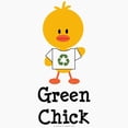 thumbnail image 3 of CafePress - Green Chick - Greeting Cards (Pk of 10) Matte, 3 of 3