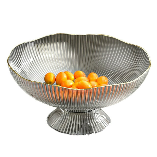 Cuenco de Pedestal, Cuenco Decorativo, Frutero Decorativo Con Patas de PlásTiCO, Diseño hueco Desmontable Con orificio de Drenaje para Fiesta, Almuerzo, Cena, Picnic, Camping