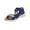 Blue Sandals for Women, variant on Hopeusnice Sandals for Women Trendy Non-Slip Breathable Soft PU Materials Summer Shoes Women's Sandals Thick-Soled Heel Open Toe Comfortable Walking Shoes Orange 42
