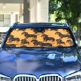 thumbnail image 4 of Cartoon Dachshund Dogs Car Windshield Sun Shade Foldable Car Front Window Visor Heat and UV Protection 55x27.6, 4 of 8