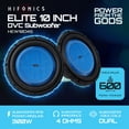 thumbnail image 2 of Hifonics 2 Pack ELITE 10” Shallow Subwoofer Dual Voice Coil Audio Speaker, 600W, 2 of 4
