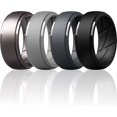 thumbnail image 1 of YWC-Men's Silicone Rings 10mm Wide 2.5mm Thick Rubber Bands, Breathable, Variety Multipack 1-10, 1 of 4