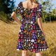 thumbnail image 5 of Vestido de manga corta Oh My Gourd, vestidos de verano, vestidos africanos para mujer, 5 of 7