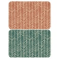 thumbnail image 2 of (4 pack) Conimar Chevron Spice, Reversible Individual Table Placemat, 17.13" x 11.25", Flexible Plastic, 2 of 7