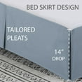 thumbnail image 4 of Swift Home  Basics Pleated Microfiber 14-inch Drop Bed Skirt Cream King, 4 of 5