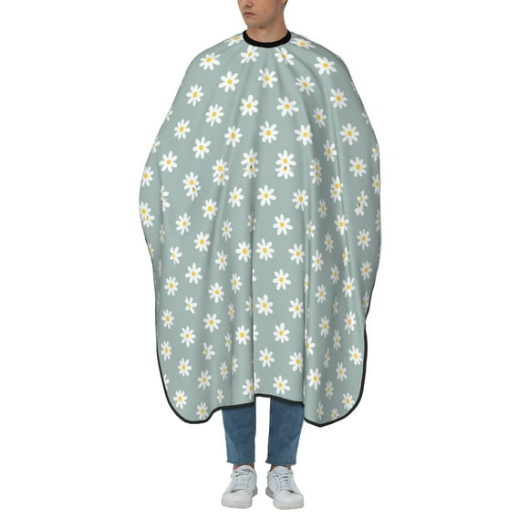 ZICANCN Hair Cutting Cape for Adults, Bloom Daisy Flowers Cape Salon Barber Cape for Hair Stylist Shampoo Capes Waterproof 55x66 IN