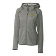thumbnail image 2 of Women's Cutter & Buck Heather Gray Missouri Tigers Mainsail Sweater-Knit Full-Zip Hoodie, 2 of 3