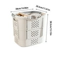 thumbnail image 3 of XGFHYJEH Laundry Basket, Freestanding Laundry Hamper, Tall Dirty Clothes Hamper with Extended Handles for Clothes Toys in the Dorm Family Indoor Bathroom Bedroom, 3 of 7