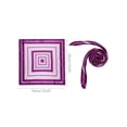 thumbnail image 3 of Unique Bargains 2 Pcs Foulards Carrés en Satin à Rayures 50cm pour Femmes Violet&Violet, 3 of 4