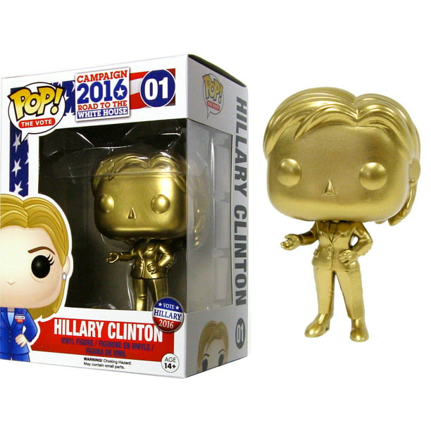 Funko Political Pop! The Vote! Custom Gold Hillary Clinton Vinyl Figure