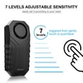 thumbnail image 4 of WSDCAM Bike Alarm with Remote 2 Pack, 113dB Wireless Anti-Theft Vibration Motorcycle Bicycle Alarm Vehicle Security Alarm System (Black), 4 of 6