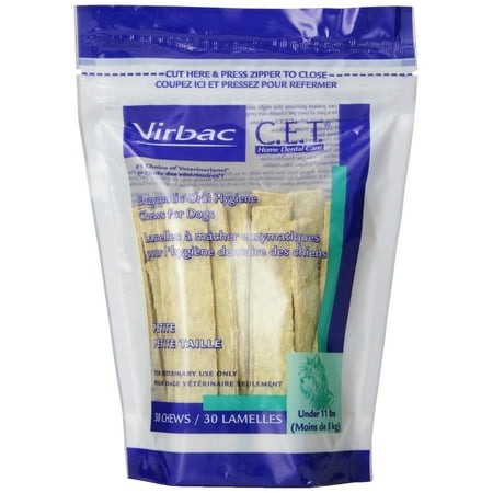 CET Enzymatic Oral Hygiene Chews for Small Dog, 30 Chews