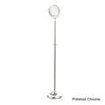 thumbnail image 4 of Adjustable Height Floor Standing Make-Up Mirror 8-in Diameter with 2X Magnification in Satin Nickel, 4 of 5