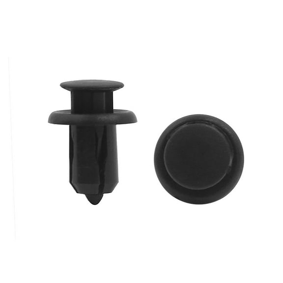 Unique Bargains 30pcs Black 11mm Hole Plastic Rivets Fastener Fender Push Pin Clips for Auto