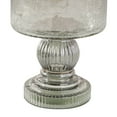 thumbnail image 5 of DecMode Black Glass Handmade Turned Style Pillar Hurricane Lamp with Smoked Glass Finish, 5 of 9