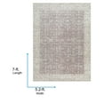 thumbnail image 6 of Livabliss x Our PNW Home Spokane Vintage Border Area Rug, 5'2" x 7', Brown/Cream, 6 of 9