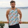 thumbnail image 6 of Salouo cartoon Elephant for Men's Tank Tops,Sleeveless Muscle Shirts for Men Quick Dry Workout Tank Top Gym Muscle Tee Fitness Bodybuilding Sleeveless T Shirt-3X-Large, 6 of 7