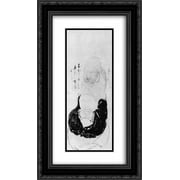 Hakuin Ekaku 2x Matted 14x24 Black Ornate Framed Art Print 'Zazen'