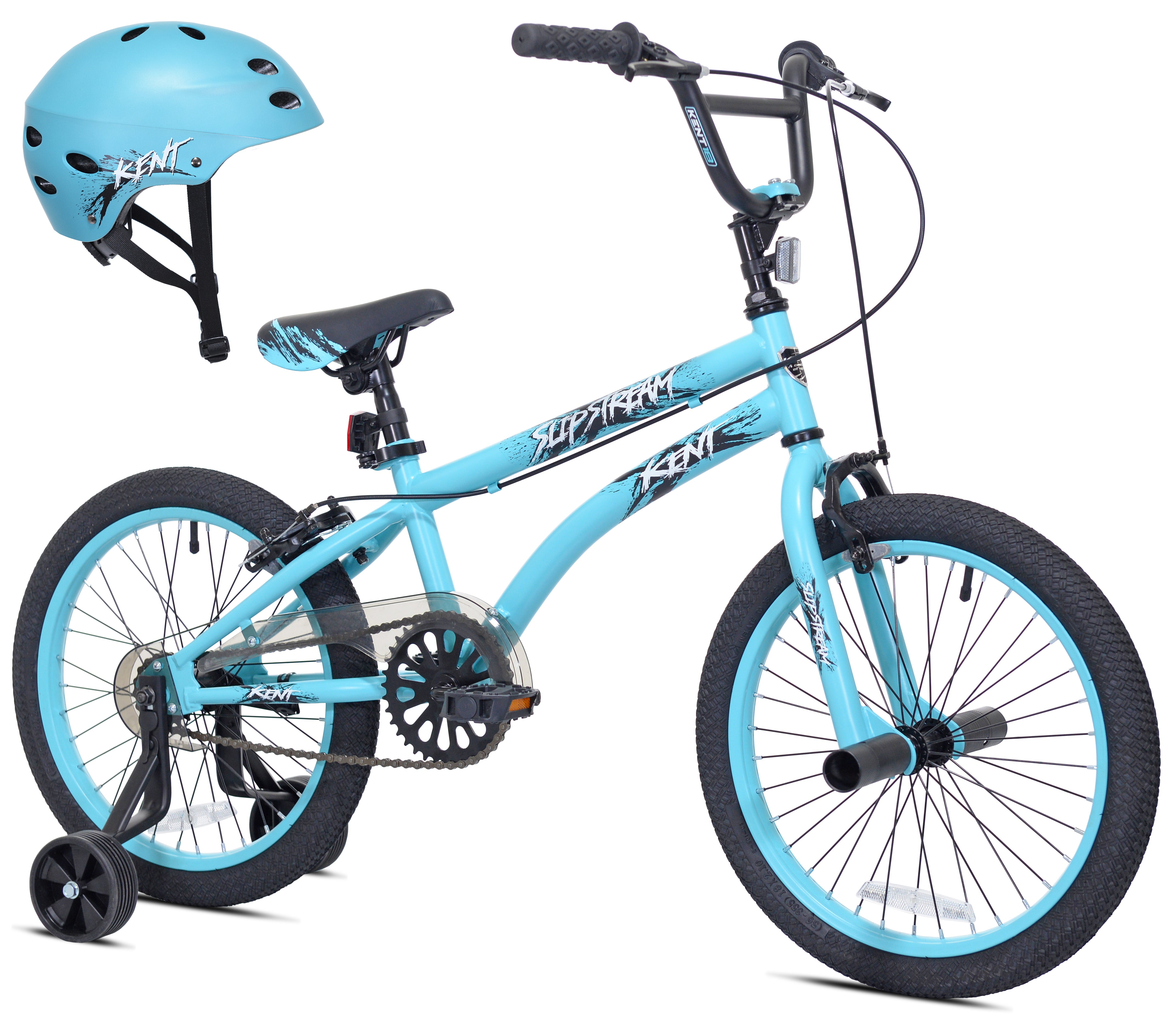 kent-bicycles-18-inch-wheel-boys-slipstream-bicycle-with-helmet-teal