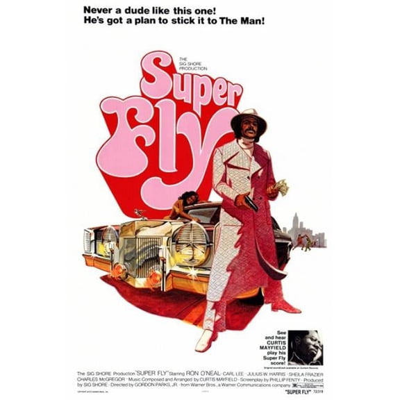 Pop Culture Graphics Superfly Movie Poster Print - 27 x 40