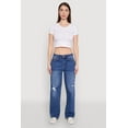 thumbnail image 2 of Womens WAX Whiskered Ombre Distressed Jeans, 2 of 5