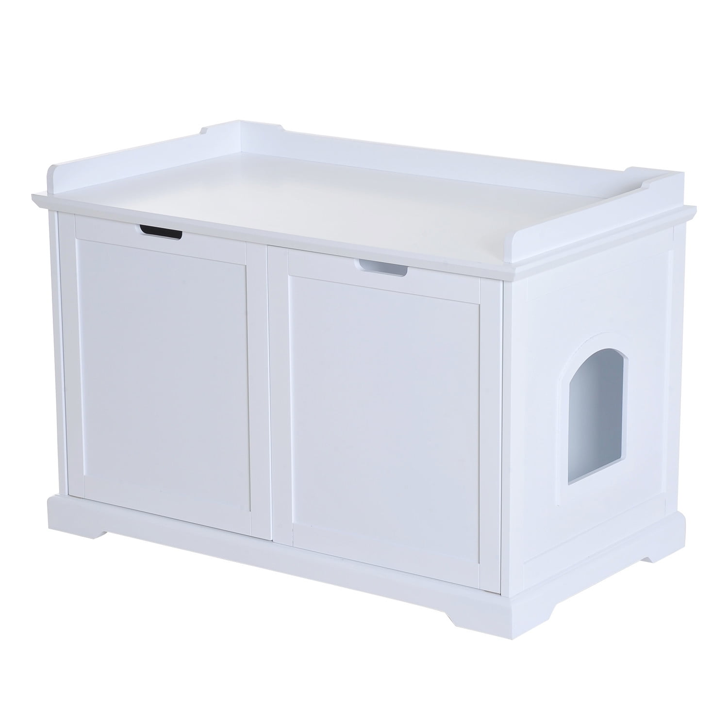 Pet Kitty Hidden Litter Box Enclosure Bench Hall End Table Cat