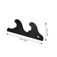 thumbnail image 2 of USHOBE Baseball Bat Hanger Holder Wooden Black 1Pack for Softball Fans, 2 of 7