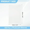thumbnail image 2 of 100 Pcs Photocard Sleeves, 59 x 92mm Kpop Card Protector Holder, Transparent, 2 of 5