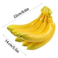 thumbnail image 3 of Bananas Bunch Lifelike Banana Cluster Decorative Fruits Bananas Model Photography Props Desktop Decorative Christmas Thanksgiving Decorations Outdoor Indoor Fall Decor Holiday Party, 3 of 5
